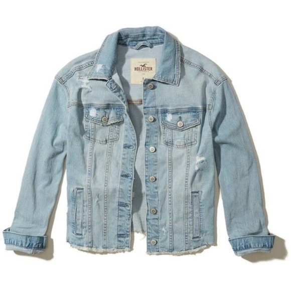 Denim jacket hollister Clearance